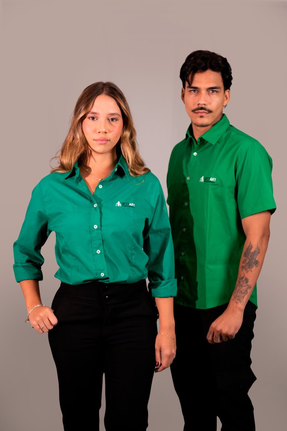 Camisa social produzida para a MEDART